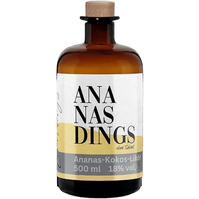 Ananasdings - pineapple liqueur refined with coconut and rum