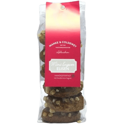 6x Ingwer Mini Elisen Lebkuchen natur