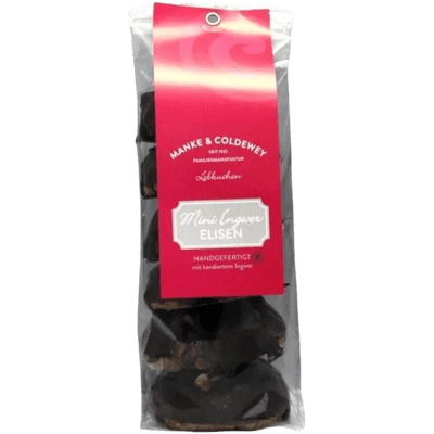 6x Ingwer Mini Elisen Lebkuchen Schokolade
