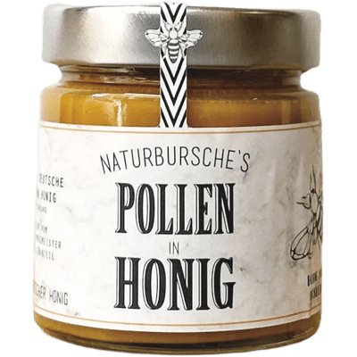 Naturbursche Pollen in Honig