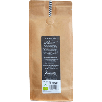 Naturbursche Schlafschön organic decaffeinated coffee