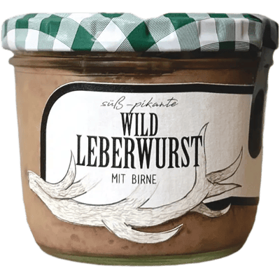 Naturbursche Wildleberwurst mit Birne