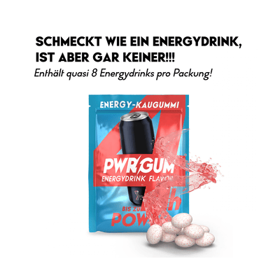 PWRGUM Energydrink Flavor 10er Box - Energy chewing gum