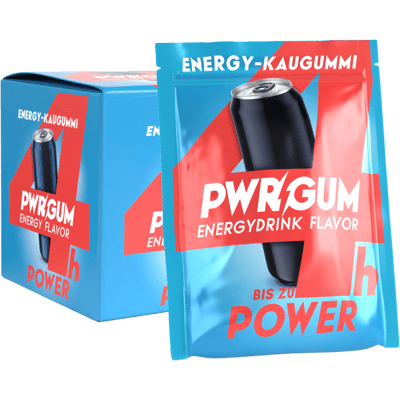 PWRGUM Energydrink Flavor 20-pack - Energy chewing gum