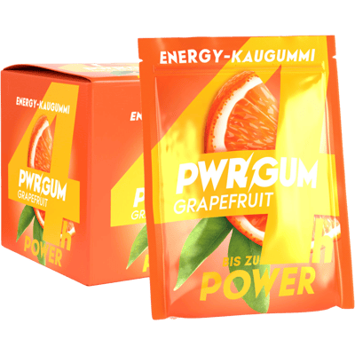 PWRGUM Grapefruit 20-pack - Energy chewing gum