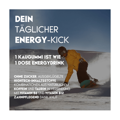 PWRGUM Zimt 10er-Box - Energy-Kaugummi