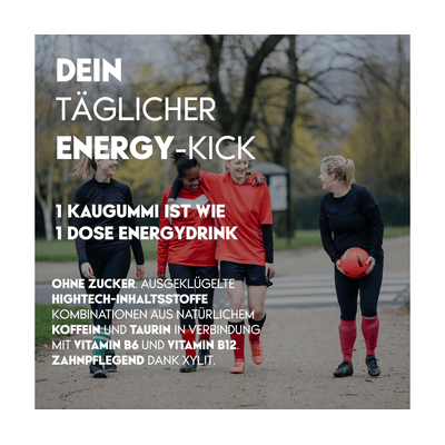 PWRGUM Grapefruit 10er Box - Energy-Kaugummi