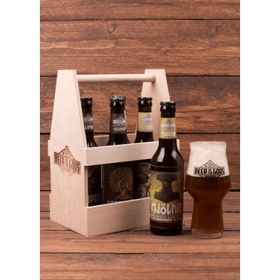 A handful of gods - 5x craft beer + beer glass