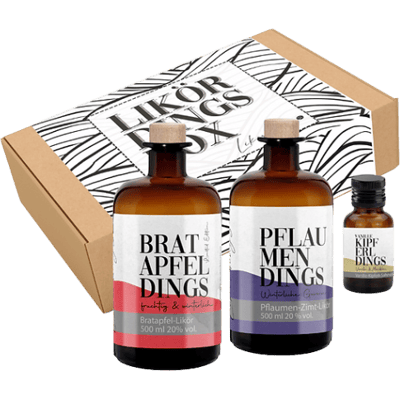 Liqueur box - XXl #1 liqueurs (1x baked apple + 1x peach + 1x vanilla crescent)