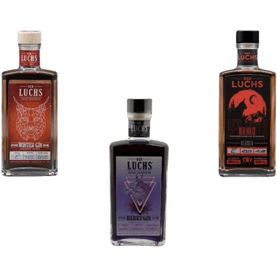 Christmas with the Luchs gift set (1x Winter Gin + 1x Berry Gin + 1x Rum)
