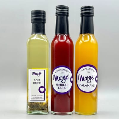 Marge's Feine Box No.3 Probierpaket (2x Essig + 1x Öl)