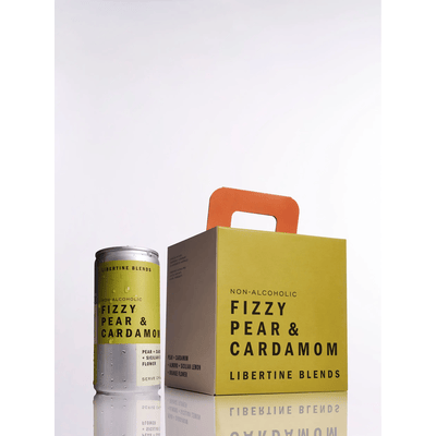 4x FIZZY PEAR & CARDAMOM - Alkoholfreier Cocktail Ready to Drink