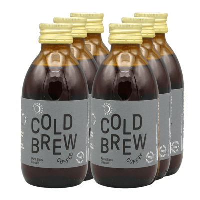 6x Pure Black Classic Bio - Cold Brew Coffee