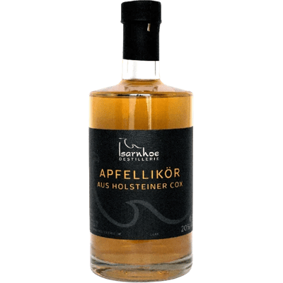 Isarnhoe apple liqueur made from Holsteiner Cox