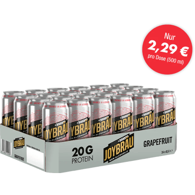 24x JoyBräu Grapefruit - non-alcoholic protein beer