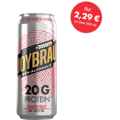 24x JoyBräu Grapefruit - alkoholfreies Proteinbier