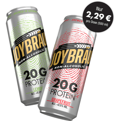 JoyBräu protein beer tasting package non-alcoholic (6x lemon + 6x grapefruit)
