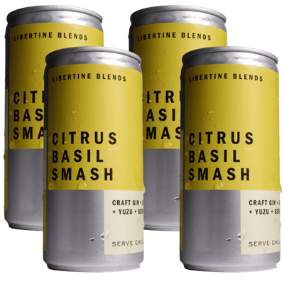 4x CITRUS BASIL SMASH - Cocktail Ready to Drink