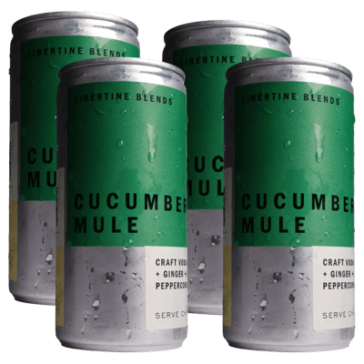 4x CUCUMBER MULE - Cocktail Ready to Drink
