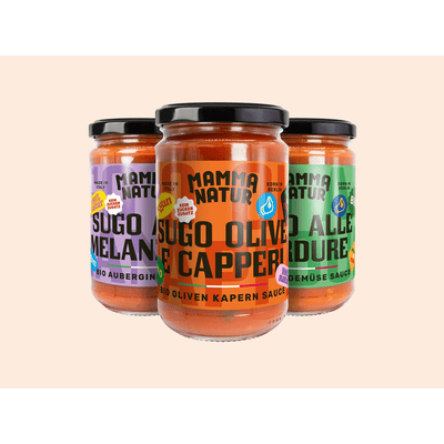 MAMMA NATUR Sugo Olive e Capperi - Bio Oliven-Kapern-Sauce