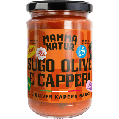 MAMMA NATUR Sugo Olive e Capperi - Bio Oliven-Kapern-Sauce