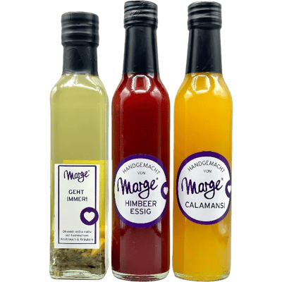 Marge's Feine Box No.3 Probierpaket (2x Essig + 1x Öl)