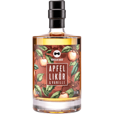 Monsieur Sauer apple liqueur with vanilla