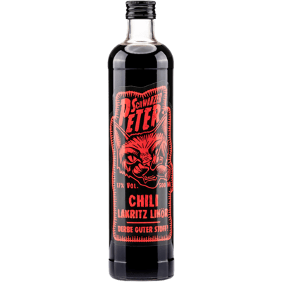 Schwarzer Peter Chili-Lakritz-Likör