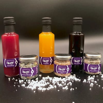 Marge's Minis Essig & Salz Probierpaket (3x Fruchtmarkessig + 3x Salzmischung)