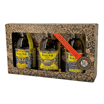 Maund Rum "BEST RUM - Gold TASTING Collection" (1x Rum Jamaica + 1x Barbados Rum + 1x Panama Rum)