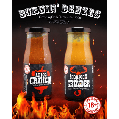 Burnin' Benzes Scorpion Grinder Hot Sauce