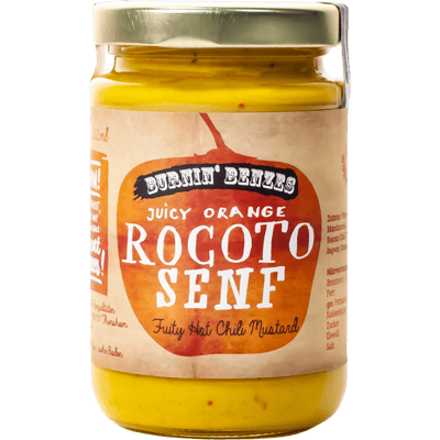 Burnin' Benzes Juicy Orange Rocoto Senf