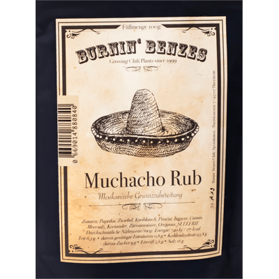 Burnin' Benzes Muchacho Rub - Gewürzmischung