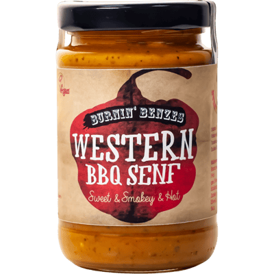 Burnin' Benzes Western BBQ Senf