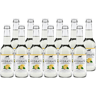 12x Fizzy Fox Hydrate - Lemon Elektrolyt Soda