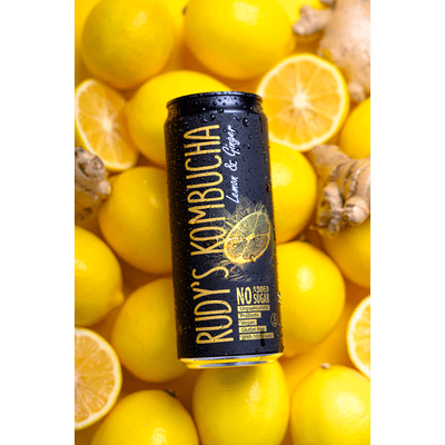 9x Rudy's Kombucha - Lemon & Ginger