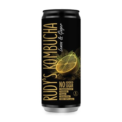 9x Rudy's Kombucha - Lemon & Ginger