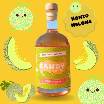 CANDYSHOTS Honigmelone Likör - Sooo Honey, Sooo Tasty