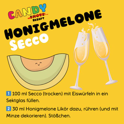 CANDYSHOTS Honigmelone Likör - Sooo Honey, Sooo Tasty