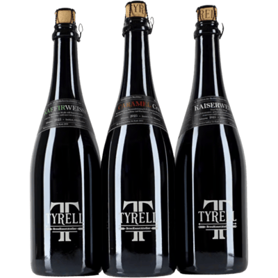Tyrell Biermenü Sommer 2025 (1x Kaiserweisse + 1x Caramel Cru + 1x Kaffirweisse)