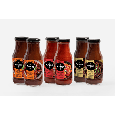 Korean sauces combi set of 6