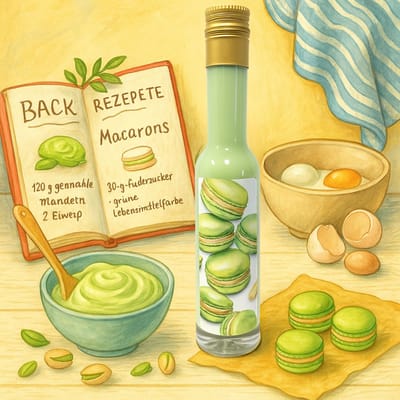 Deheck Macarons Pistazie Sahnelikör