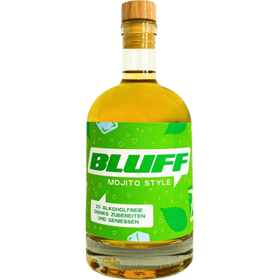 BLUFF Mojito syrup (water + syrup = non-alcoholic cocktail) - up to 25 drinks per syrup bottle