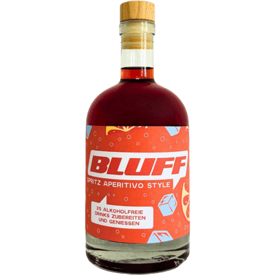 BLUFF Spritz Aperitivo Syrup (water + syrup = non-alcoholic aperitif) - up to 25 drinks per syrup bottle