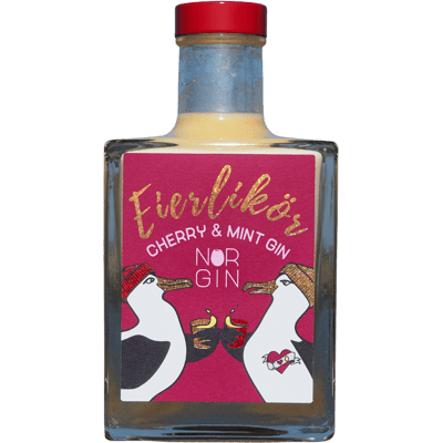 NORGIN Premium Eggnog Cherry & Mint Gin