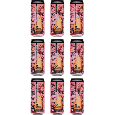 9x Rudy's Kombucha - Pear & Fireweed