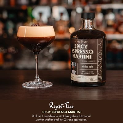 Cocktailkunst Spicy Espresso Martini -  Bottled Cocktail
