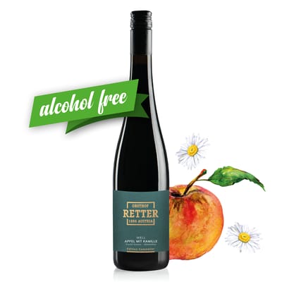 Obsthof Retter Edition Sommelier - WELL Apple with camomile - non-alcoholic alternative to wine