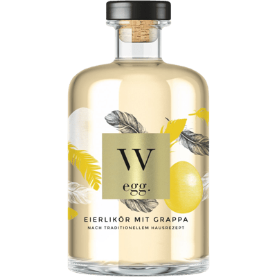 WeiLA egg. Egg liqueur - Egg liqueur with grappa