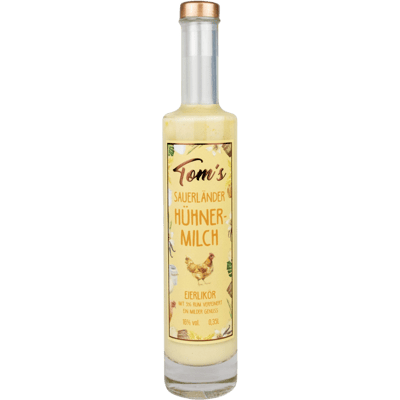 Tom´s Sauerländer "Hühnermilch" Eierlikör mit Rum
